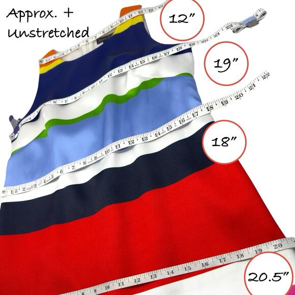 Jessica Howard Sheath Dress 10 Colorful Stripe Cocktails Preppy Career Statement - Picture 7 of 11